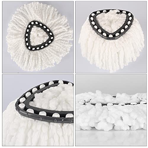 Yision 12PCS Mop Replacement Heads,100% Microfiber Mop Refills Spin Mop Replacement Head,360 Micro Spin Cleaning Replacement Mop Heads for Easy House Cleaning Floor Mopping - Image 3