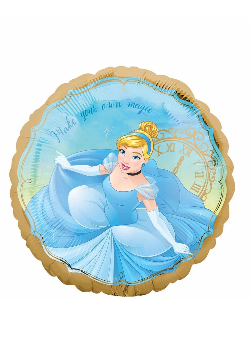 Amscan مجموعة ديكورات حفلات الأميرة سندريلا من ديزني، تتضمن بالونات ولوازم الحفلات - Image 2