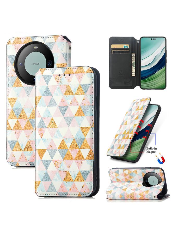 Zaboon Case For Huawei Mate 60 Pro CaseNeo Colorful Magnetic Leather Phone Case - Image 1