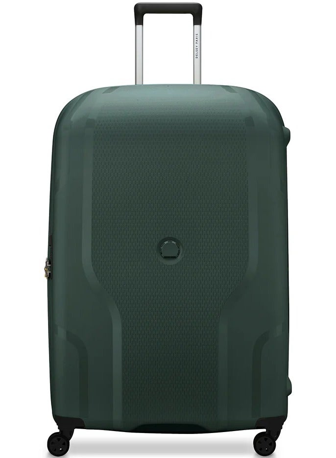 DELSEY Paris Clavel 83cm 4 Double-Wheeled Luggage Trolley (Recycled Material) - Deep Green - Image 1