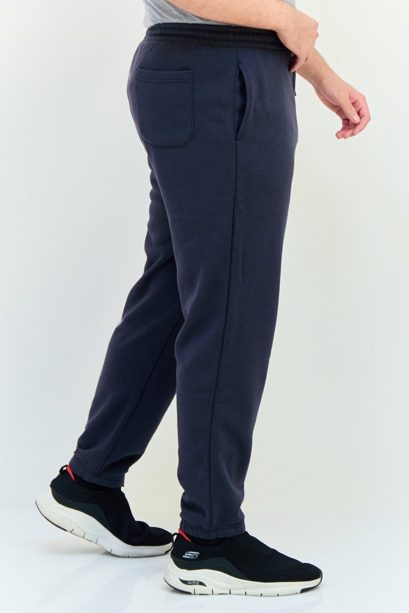 Core Elements Men Brand Logo Jogger Pants, Dark Grey  - Image 2