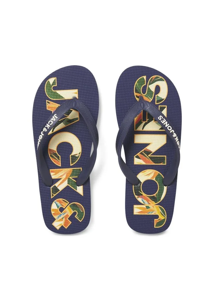 Jack & Jones Junior JFWLOGO PALM PRINT FLIP FLOP JNR