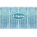 allgala allgala Allgala 4PK 3.3 x 8.2 FT (1x2.5M) Metalic Tinsel Party Photo Backdrop Curtains Door Fringe DÃƒÂ©cor-Light  - Image 2