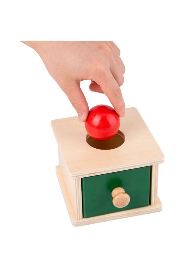 Montessori Teaching Aware Early Childhood Education Hand-eye Coordination Target Box Coin Pitching Box Drawer Game Montessori Teaching Aware-Color:Winder-cloth Belt  - Image 3