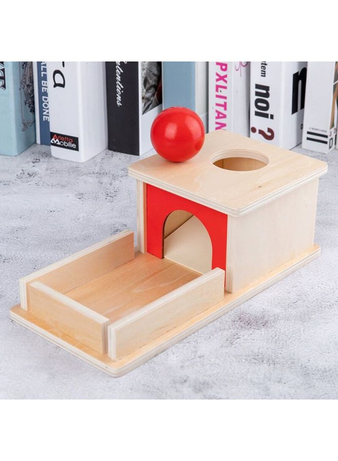 Montessori Teaching Aware Early Childhood Education Hand-eye Coordination Target Box Coin Pitching Box Drawer Game Montessori Teaching Aware-Color:Winder-cloth Belt  - Image 5