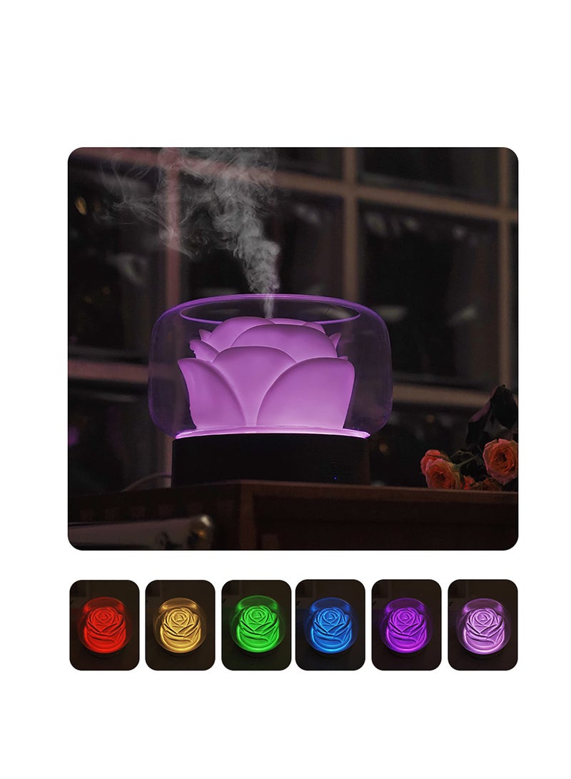 SYOSI Diffusers for Essential Oils Large Room: 500ml Aromatherapy Diffuser,  Big Capacity Running 24 Hours Waterless Auto Off with 7 Colors Lights for Sleeping and Relaxing, for Home, Bedroom, Gift- White - Image 5