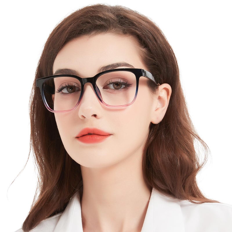 AEZUNI Oversize Square Reading Glasses for Women Oversized Trendy Large Readers 10 125 15 175 20 225 25 275 30 35 40 50 60Purple175