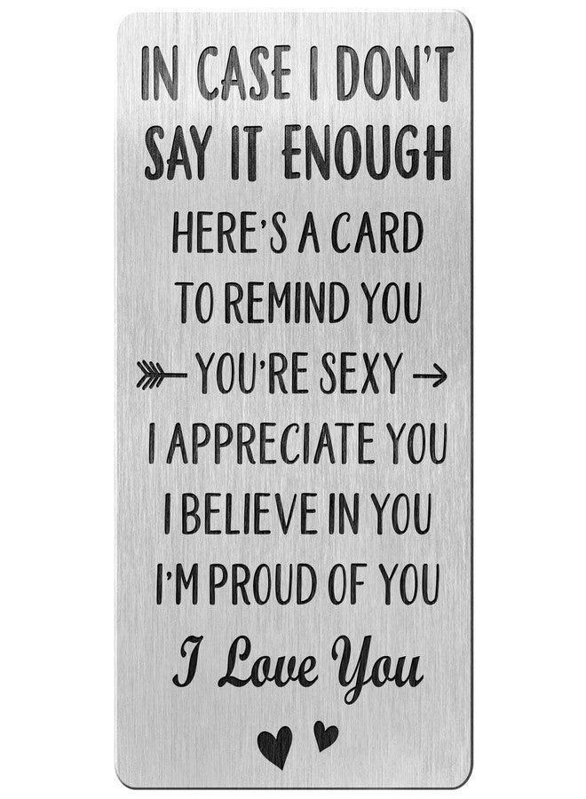 WITTSPOT Gifts for Him, Men, Boyfriend, Husband for Anniversary, Valentines, Christmas, Birthday - Birthday, Anniversary Card for Boyfriends, Men, Husbands - Wallet Insert for Boyfriend, Husband, Him - Image 1