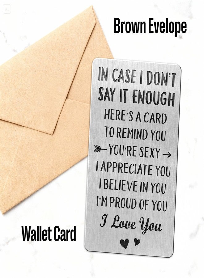 WITTSPOT Gifts for Him, Men, Boyfriend, Husband for Anniversary, Valentines, Christmas, Birthday - Birthday, Anniversary Card for Boyfriends, Men, Husbands - Wallet Insert for Boyfriend, Husband, Him - Image 5