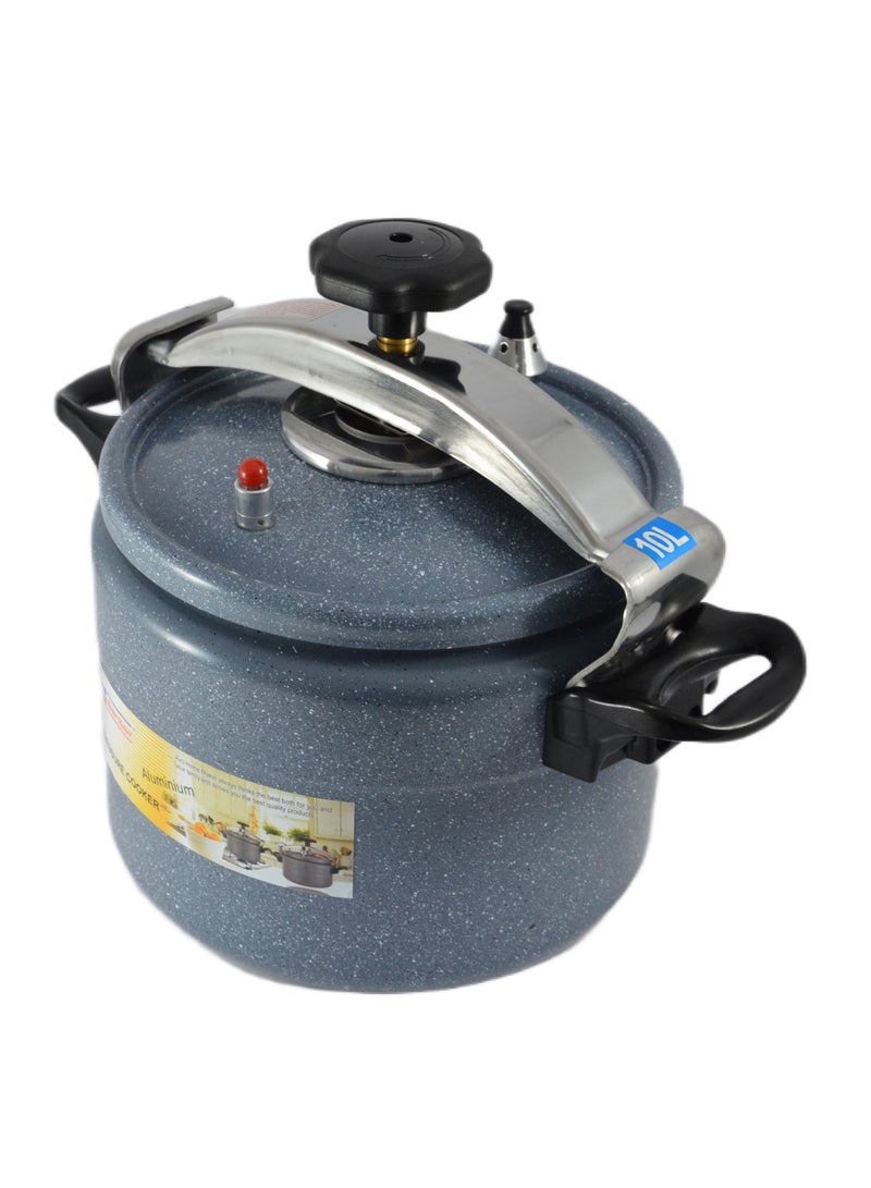 Homemaker 10Liters Ceramic Coating Aluminium Pressure Cooker With Induction Base - 26Cm - 10 Liter Capacity - Grey Grey - Image 3