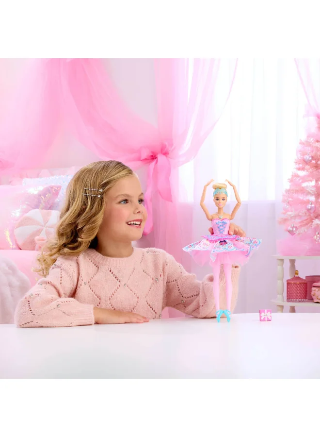 Barbie in the Nutcracker Dolls with Surprise Tutu Transformation Feature, Ombre Tutu, Heart Locket Necklace Accessory & Gift Box​​​