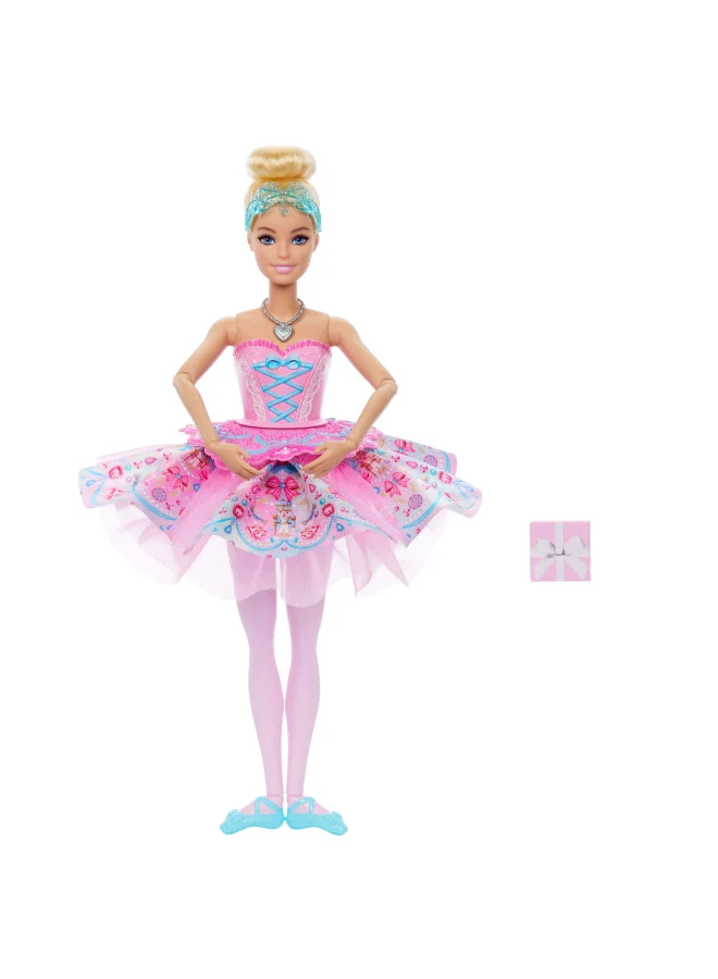 Barbie in the Nutcracker Dolls with Surprise Tutu Transformation Feature, Ombre Tutu, Heart Locket Necklace Accessory & Gift Box​​​