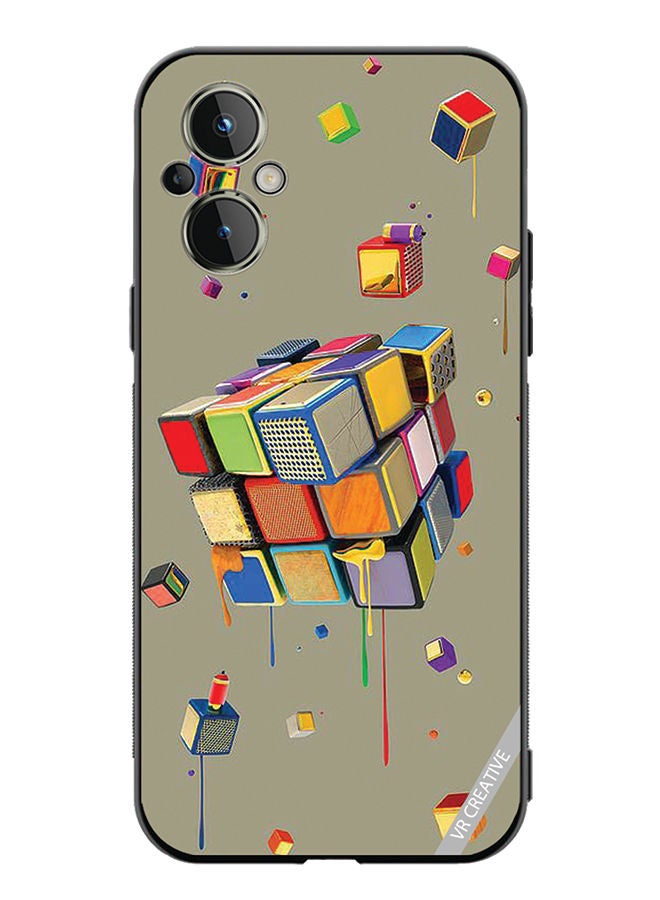 VR CREATIVE Protective Case Cover For OnePlus Nord N20 5G Cubes Design Multicolour - Image 1