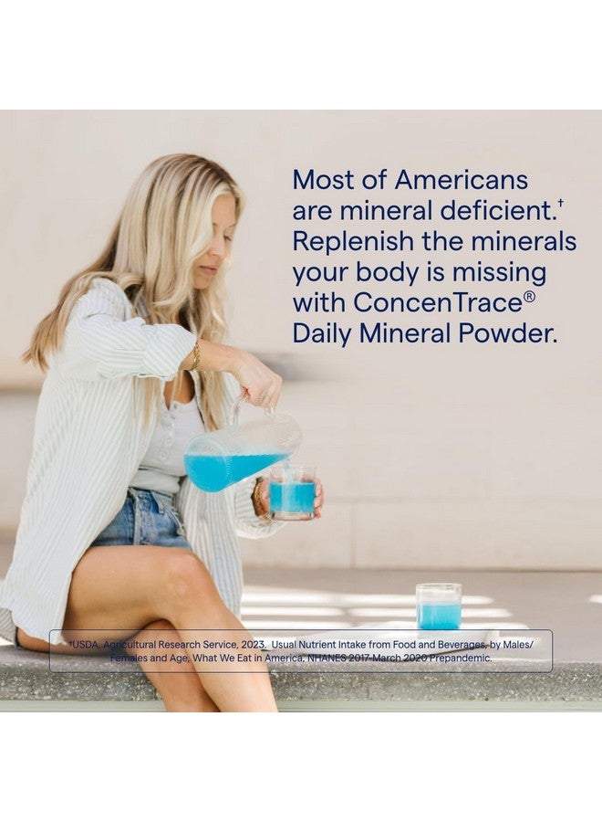 Trace Minerals ConcenTrace Mineral Powder - Full Spectrum Supplement Powder for Overall Health & Fitness - Concentrated Formula - 60 Servings - Blue Acai Flavor - Image 2