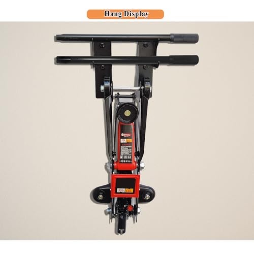 JLDGMXCDZ Heavy-Duty Steel Floor Jack Holder & Jack Stand Wall Mount Hook Rack,Black Electro-Plated, Two-piece Handle Storage - Image 4