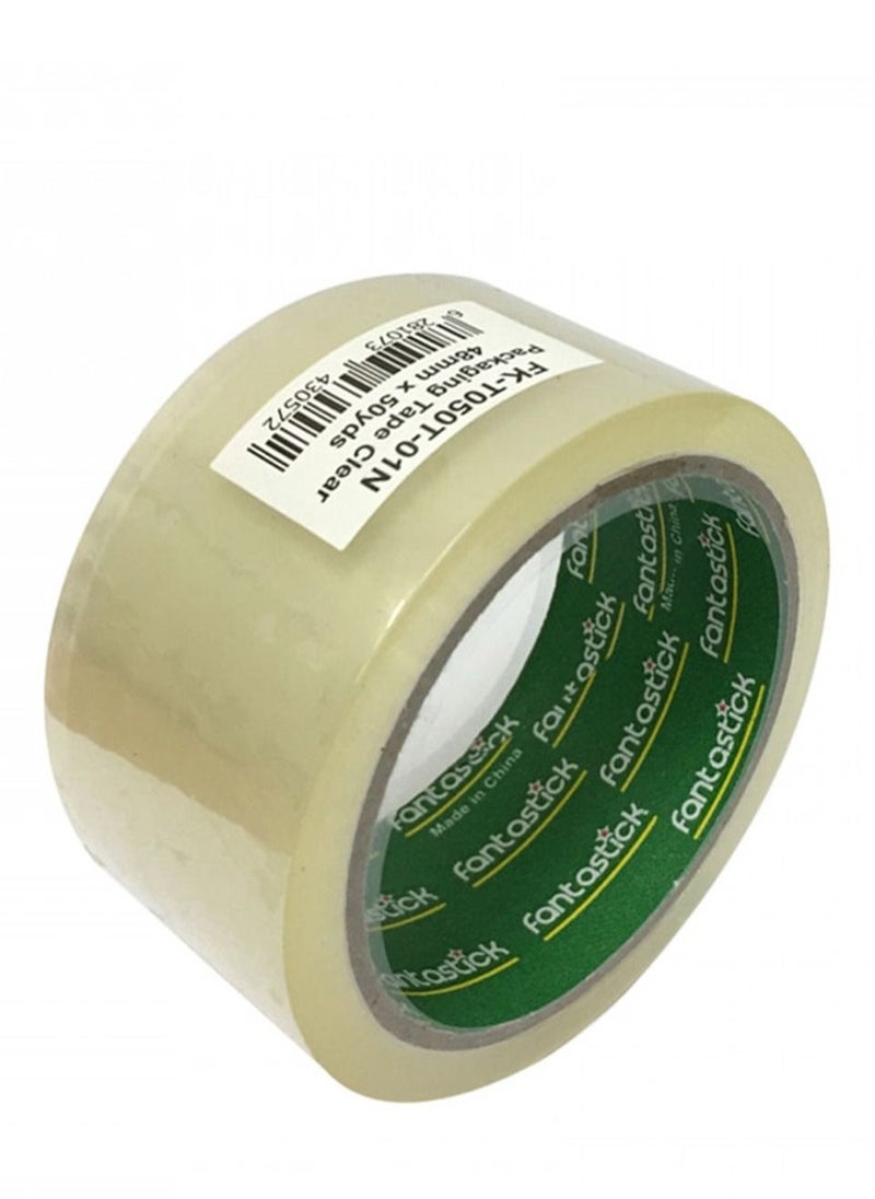Fantastick 6-Piece Clear Two Inch Wide Packaging Tape 50 Yards Length  - Image 2