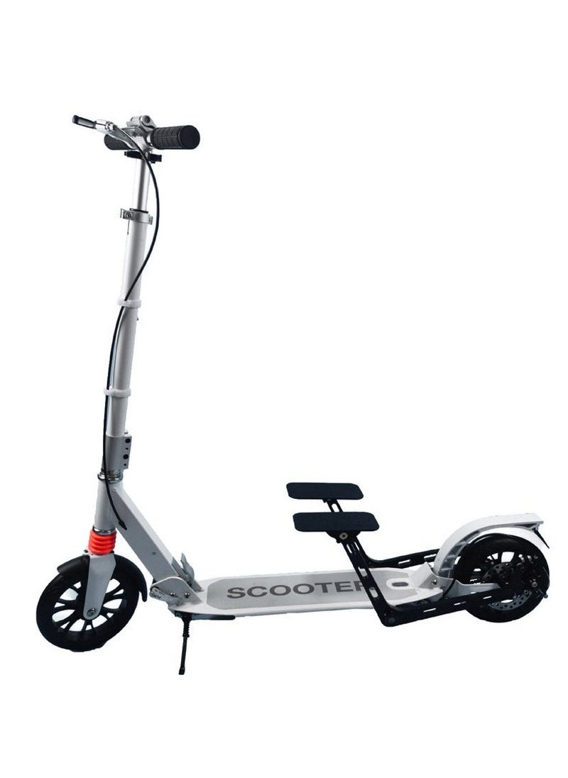 Crony - Double Foot Pedal Scooter,Non-Electric Travel Scooter For Adults&Kids&Teens,Off Road Large 8" Sturdy Urethane Wheels Escooter, Adjustable Handlebar, E-Skateboard For Men Adult Non-Electric Travel Scooter | Max Speed 16km/H | Easy Folding & Lightweight Aluminum Alloy Frame | 1-Year Warranty - Image 1