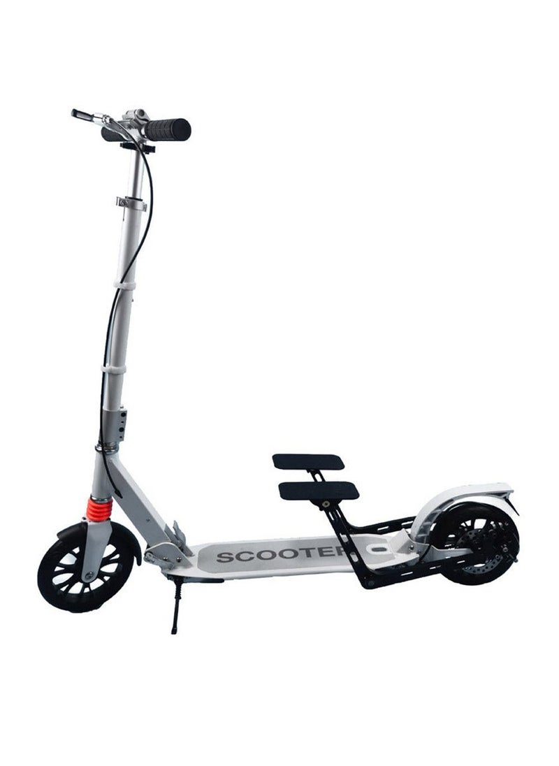 Crony - Double Foot Pedal Scooter,Non-Electric Travel Scooter For Adults&Kids&Teens,Off Road Large 8" Sturdy Urethane Wheels Escooter, Adjustable Handlebar, E-Skateboard For Men Adult Non-Electric Travel Scooter | Max Speed 16km/H | Easy Folding & Lightweight Aluminum Alloy Frame | 1-Year Warranty - Image 1