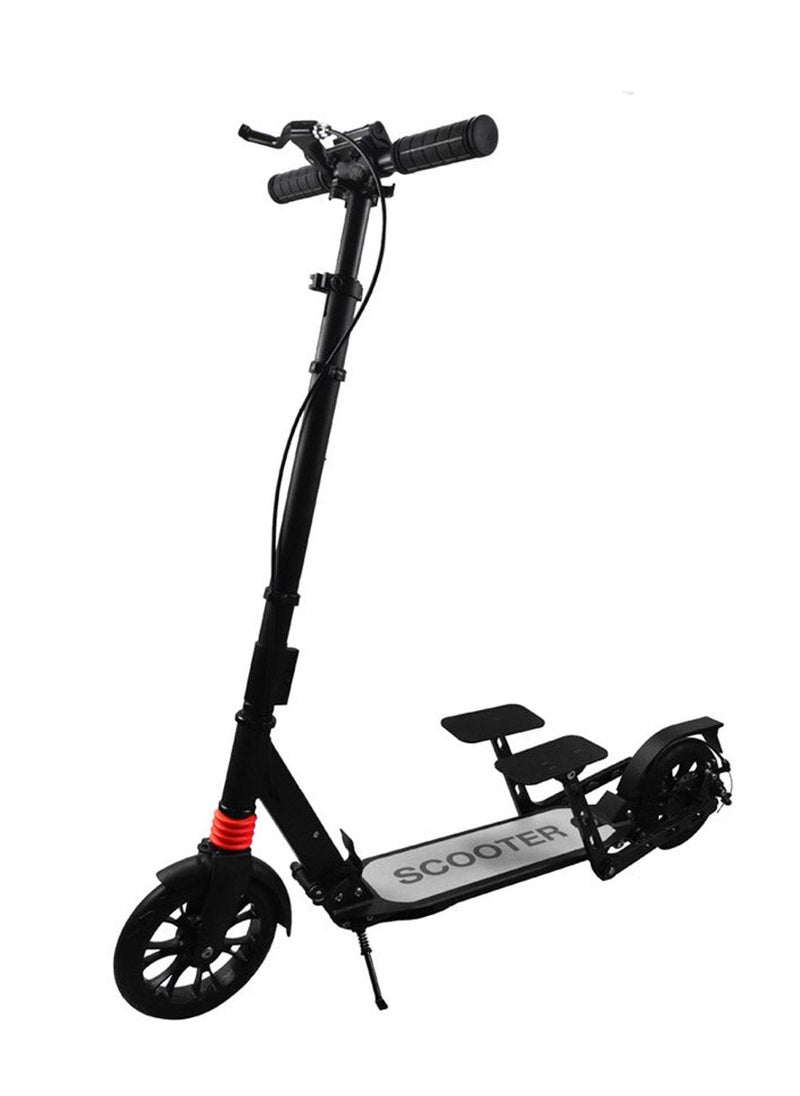Crony - Double Foot Pedal Scooter,Non-Electric Travel Scooter For Adults&Kids&Teens,Off Road Large 8" Sturdy Urethane Wheels Escooter, Adjustable Handlebar, E-Skateboard For Men Adult Non-Electric Travel Scooter | Max Speed 16km/H | Easy Folding & Lightweight Aluminum Alloy Frame | 1-Year Warranty - Image 1