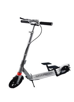 Crony Double Foot Pedal Scooter,Non-Electric Travel Scooter For Adults&Kids&Teens,Off Road Large 8" Sturdy Urethane Wheels Escooter, Adjustable Handlebar, E-Skateboard For Men Adult Non-Electric Travel Scooter | Max Speed 16km/H | Easy Folding & Lightweight Aluminum Alloy Frame，Black  - Image 4