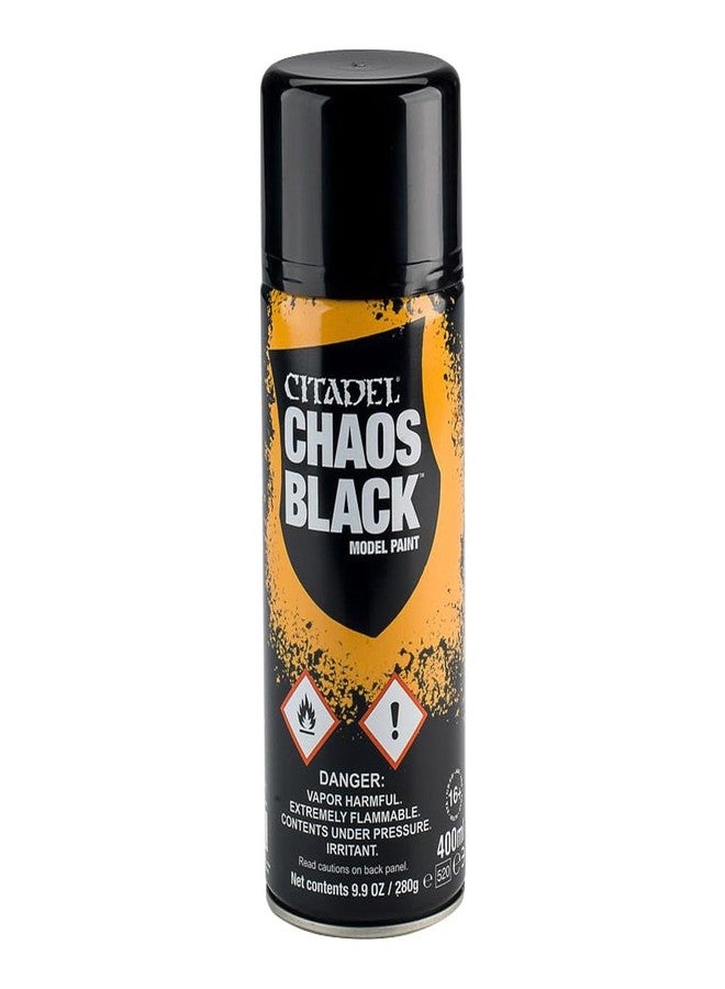 Citadel Games Workshop Citadel Bombe sous-couche - Aérosol Chaos Black - Image 1