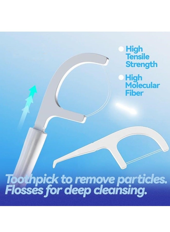 XIYU 20 قطعة فرشاة أسنان قابلة للاستخدام مرة واحدة مع حبيبات تنظيف مزدوجة ومعجون أسنان وخيوط تنظيف للعمل أو السفر، فرشاة أسنان سفر صغيرة (بطعم النعناع) - Image 3