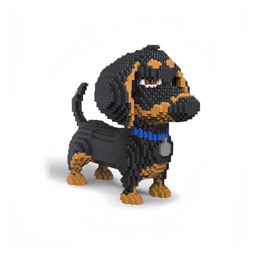 alltogetho Celebrate Your Love for Dogs with a 9inch Long Dachshund Model Micro Mini Building Blocks Set an Educational Recreational Toys - Image 1
