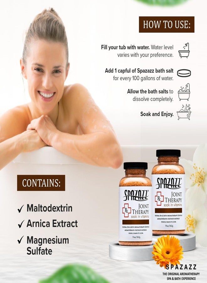 Spazazz SPZ-602 RX Therapy Crystals Container Bath Minerals, 19-Ounce, Joint Therapy Inflammation - Image 3