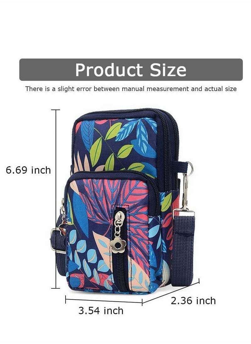 Generic Sports Armband Outdoor Sweat-proof Running Armbag Cross-body Shoulder Casual Wallet Purse Fitness Cell Phone Bag Key Holder for iPhone 13 Pro/12 Pro/Xs Max,Galaxy S10 Plus,Huawei P30 Pro (Colorful)  - Image 5