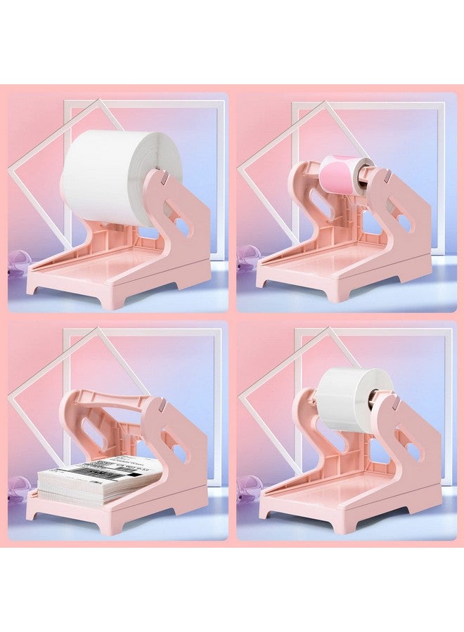 phomemo Phomeo Label Holder Thermal Label Holder For Rolls And Fanfold Labels Shipping Label Holder For Desktop Label Printer(Pink) - Image 5