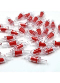 DanziX Aquarium Check Valve, One Way Non-Return Check Valve,Aquarium Air Pump Accessories For 3/16 Inch Airline Tubing-35Pcs (Red)  - Image 5