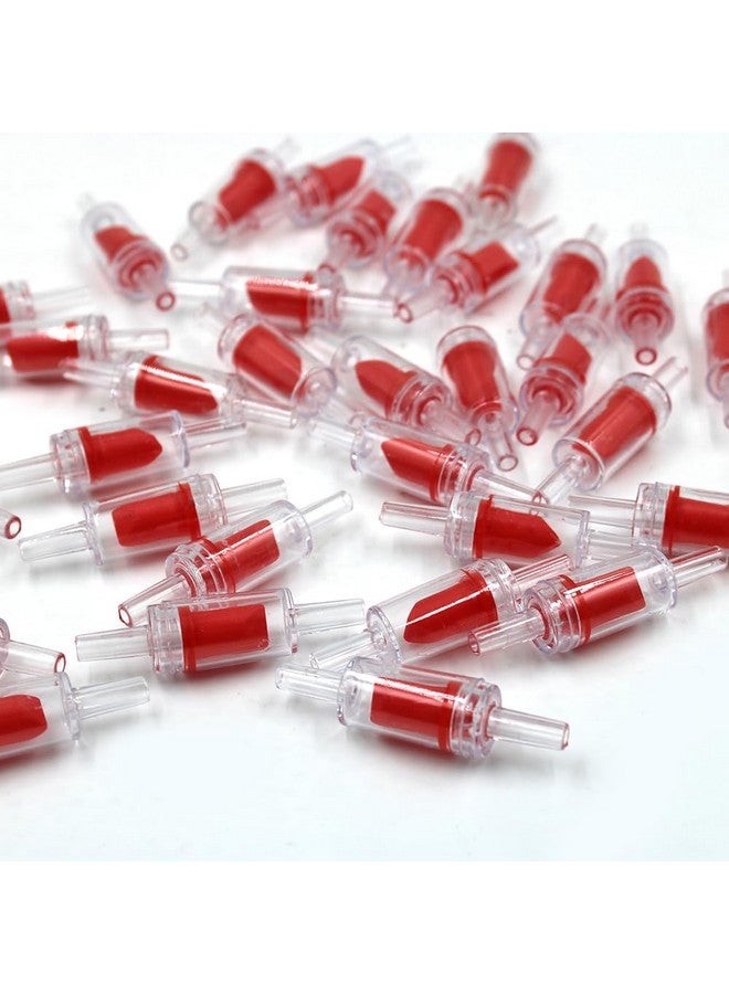 دانزي إكس صمام فحص حوض السمك، صمام فحص أحادي الاتجاه غير رجوعي، ملحقات مضخة هواء حوض السمك لأنبوب الهواء مقاس 3/16 بوصة - 35 قطعة (أحمر) - Image 5