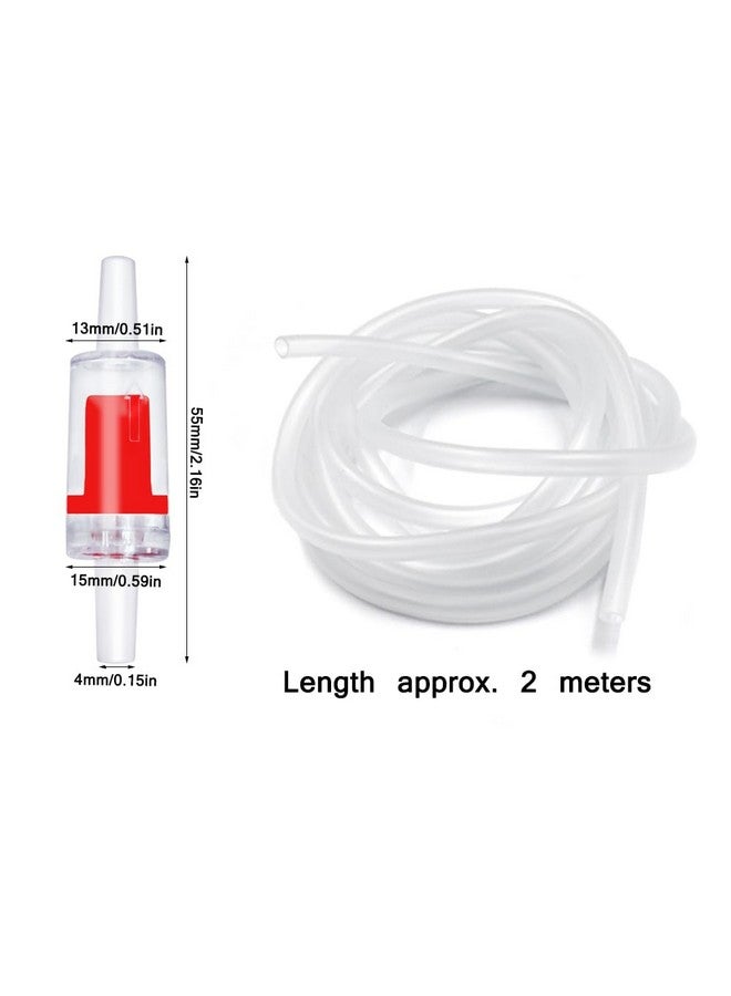 دانزي إكس صمام فحص حوض السمك، صمام فحص أحادي الاتجاه غير رجوعي، ملحقات مضخة هواء حوض السمك لأنبوب الهواء مقاس 3/16 بوصة - 35 قطعة (أحمر) - Image 2