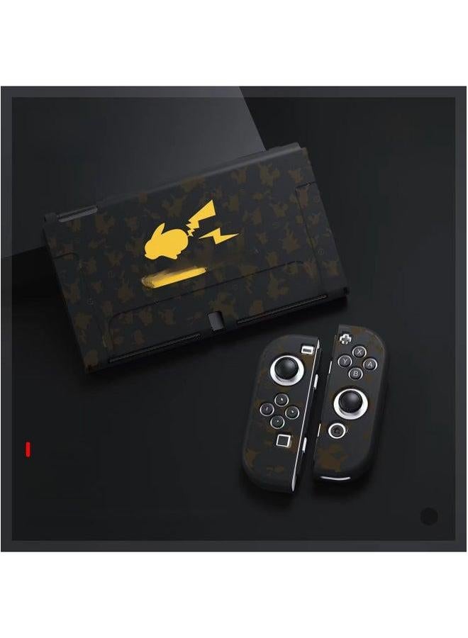 Nintendo Switch Oled TPU Matte Protective Case Embossed Color Printing Split Soft Case-Product Color:Elden Law Ring - Image 4