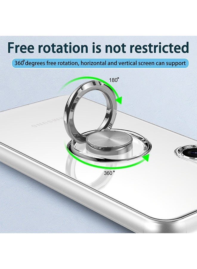 إيف Case for Samsung Galaxy S23 ، غطاء هاتف TPU المرن المقاوم للصدمات مع كيكستاند حلقة مغناطيسية (Samsung Galaxy S23) - Image 3