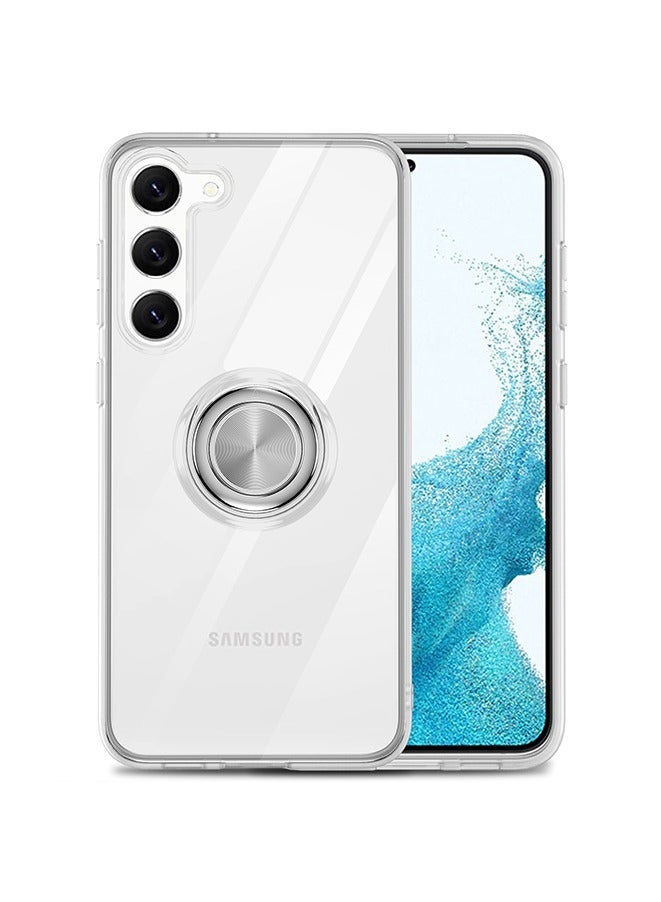 إيف Case for Samsung Galaxy S23 ، غطاء هاتف TPU المرن المقاوم للصدمات مع كيكستاند حلقة مغناطيسية (Samsung Galaxy S23) - Image 4