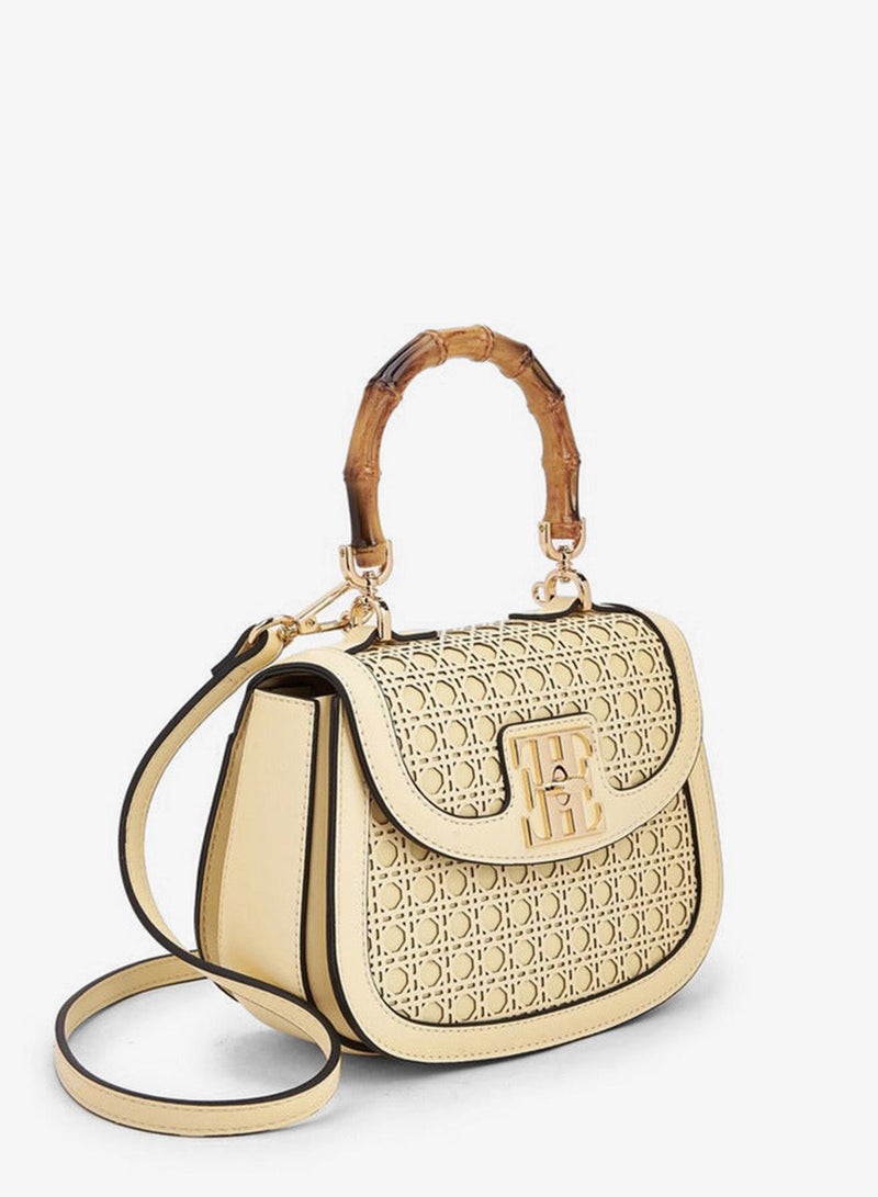 ELLE Textured Crossbody Bag With Detachable Strap - Image 3