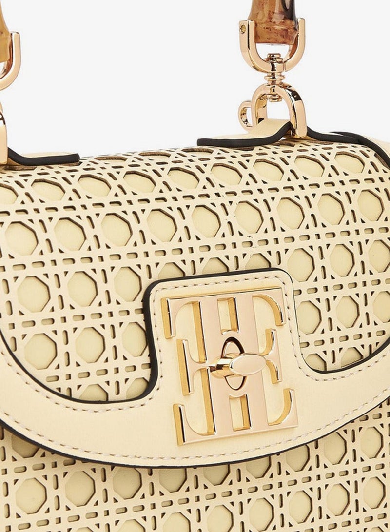 ELLE Textured Crossbody Bag With Detachable Strap - Image 4