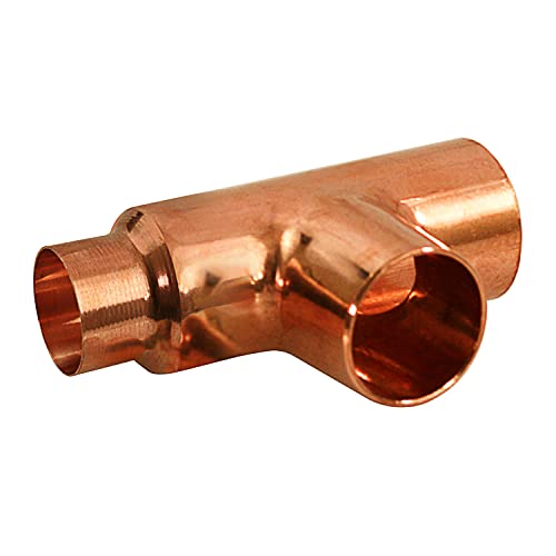 SUPPLYGIANT Everflow Supplies CCRT1565 1-1/2 X 1-1/4 X 1-1/2" C X C X C REDUCING TEE FITTING WITH SOLDER CUPS FOR COPPER PIPE - Image 1