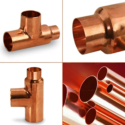 SUPPLYGIANT Everflow Supplies CCRT1565 1-1/2 X 1-1/4 X 1-1/2" C X C X C REDUCING TEE FITTING WITH SOLDER CUPS FOR COPPER PIPE - Image 3