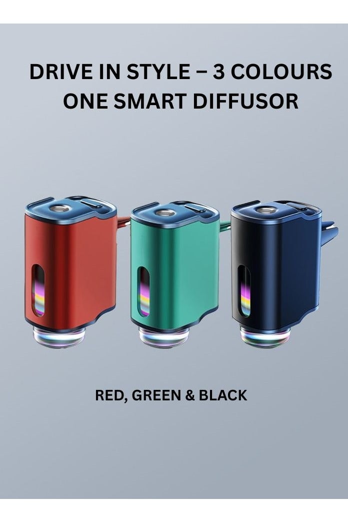 معطّر سيارة ذكي بإضاءة LED – جهاز ترطيب عطري يعمل بالشحن عبر USB‑C للسفر والسيارة  - Image 4