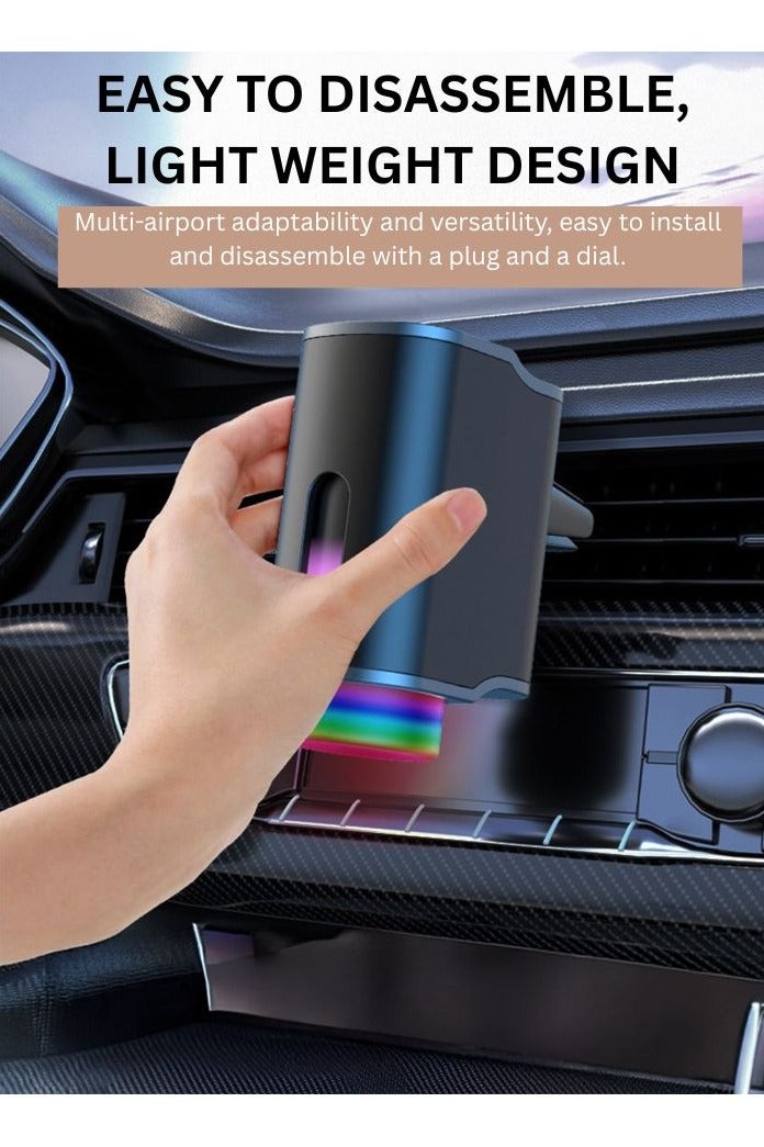 معطّر سيارة ذكي بإضاءة LED – جهاز ترطيب عطري يعمل بالشحن عبر USB‑C للسفر والسيارة  - Image 3