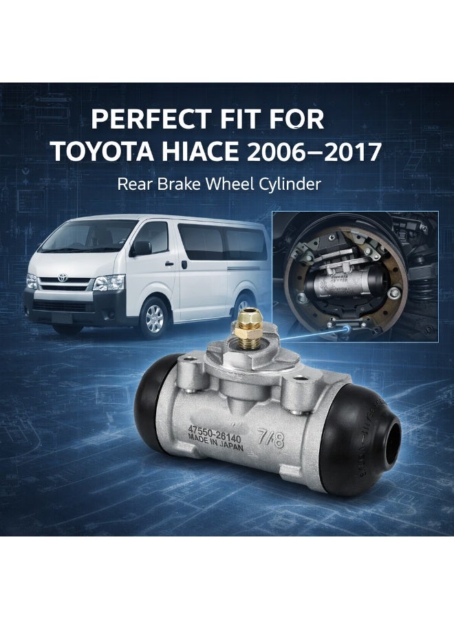 DBL Wheel Cylinder 47550-26140 For Hiace 2006–2017 Silver Made In Japan - Image 3