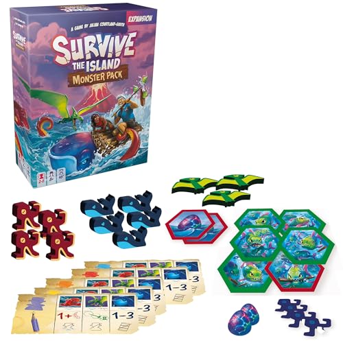 Asmodee Survive The Island Monster Pack Board Game Expansion - Add 3 New Monsters, Fun Adventure & Strategy Game for Kids & Adults, Ages 8+, 2-5 Players, 45 Minute Playtime - Image 2