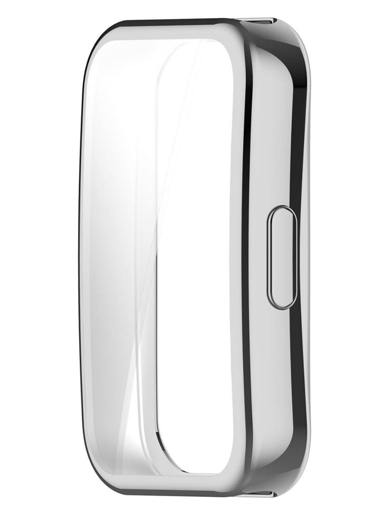 Cover Huawei Band 9 Protective 360 Case Flexible TPU Case Soft Frame Shock Resistant - Silver - Image 1
