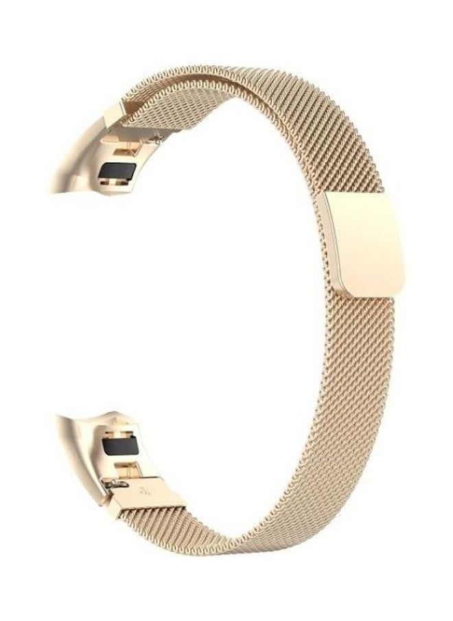 NIBEMINENT - Milanese Wristband For Huawei Honor 4 & 5 Champagne Gold - Image 1