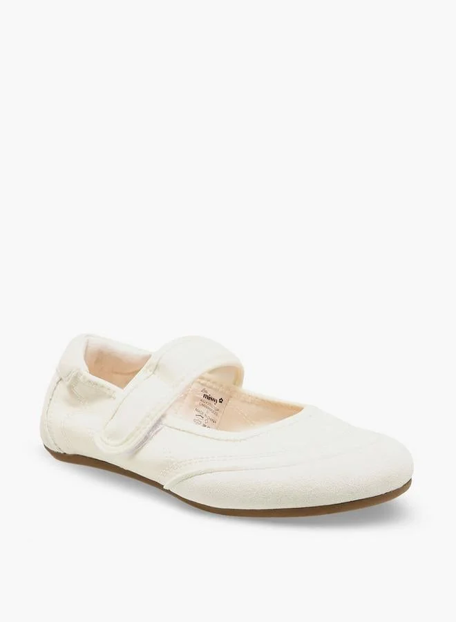 جونيورز Girls Hook & Loop School Mary Jane Shoes