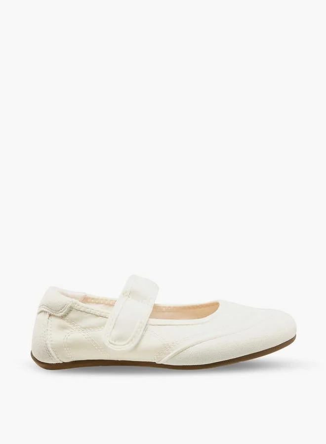 جونيورز Girls Hook & Loop School Mary Jane Shoes