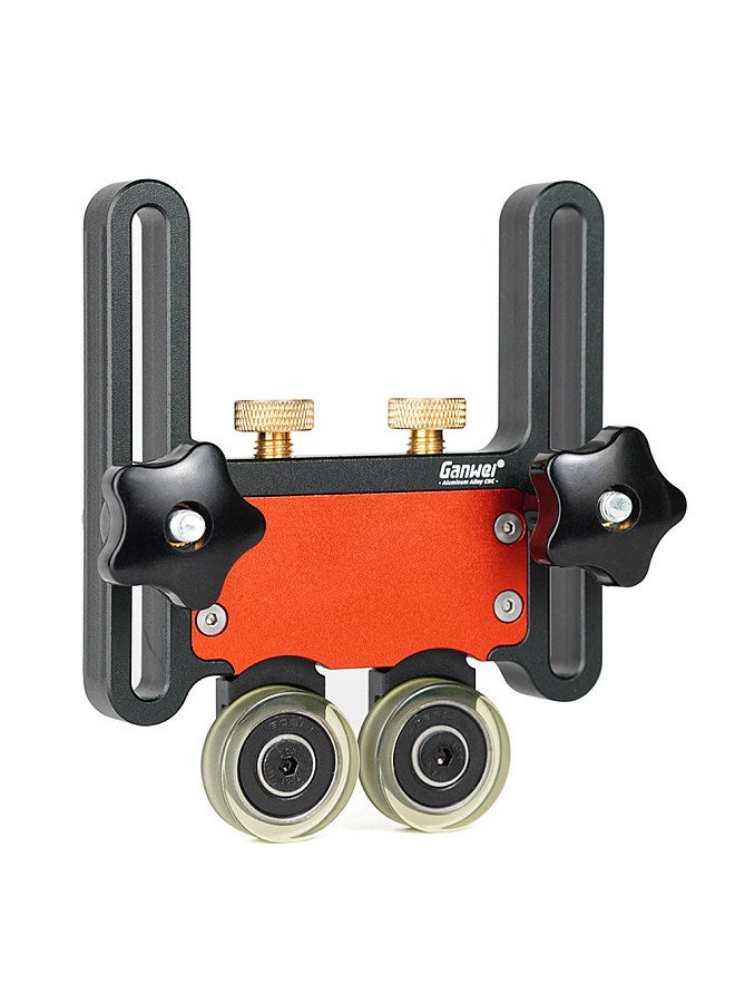 Aluminum Alloy Table Saws Pressing Feeder Guide Board Fixing Bearing Wheel for T Tracks Fence Woodworking Bearing Feeding Roller Feeder - Image 1