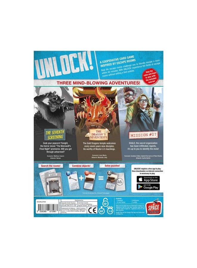 Space Cowboys UNLOCK! Epic Adventures Card Game - Escape Room-Inspired Cooperative Adventure, Fun Family Game for Kids and Adults, Ages 10+, 1-6 Players, 1 Hour Playtime, Made by Space Cowboys - Image 3